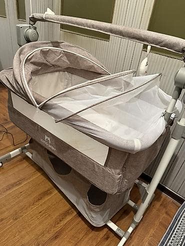 Другие товары для дома: Люлька, Б/у, Колыбель, Металл, цвет - Бежевый, Самовывоз — 3