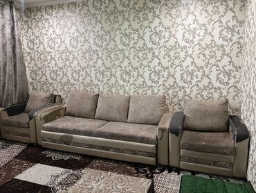 диван кожный: Прямой диван, Трёхместный и более, Велюр — 2