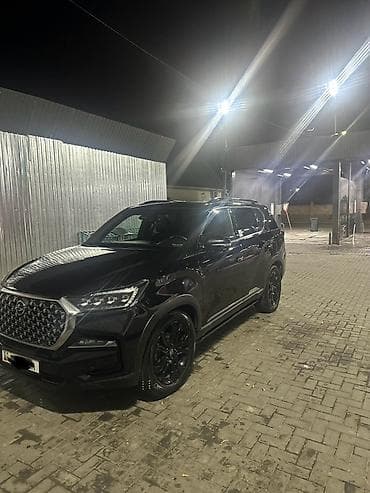 паджеро горный: SsangYong Rexton чёрный цвет, современный брутальный дизайн. Кузов и — 6