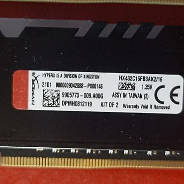 2 gb: Оперативная память (RAM) для ПК, Б/у, Kingston Fury, 16 ГБ, DDR4, 3200 МГц — 4