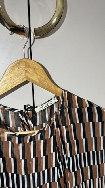 пассивное сетевое оборудование value: Блузка, Классическая модель, Шифон, В полоску, Прозрачная модель — 3