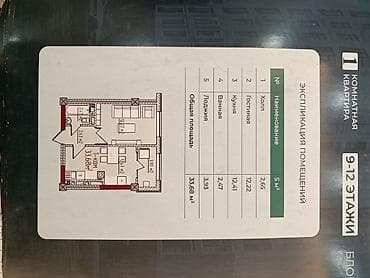 pro group: 1 комната, 34 м², Элитка, 10 этаж, Готовая ПСО (под самоотделку) — 9