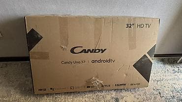ТВ жана Видео: Телевизор Candy Uno 32" HD TV на Android TV + настенный кронштейн - — 4