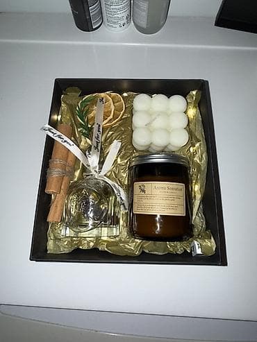 сувенир подсвечник: Подарочный набор для домашнего уюта и ароматерапии Состав набора: - — 1