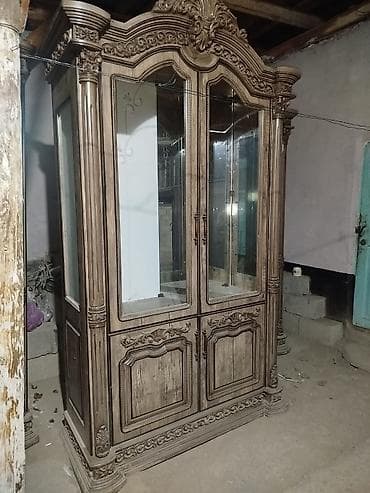 Гарнитур для зала, Шкаф, Дерево, цвет - Коричневый