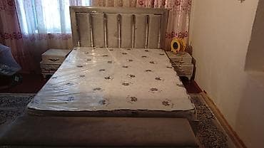 Спальный гарнитур, Двуспальная кровать, цвет - Бежевый