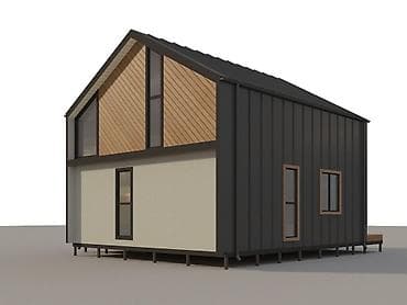 Каркасный дом современного сканди-стиля Афрейм Барнхаус каркасные дома