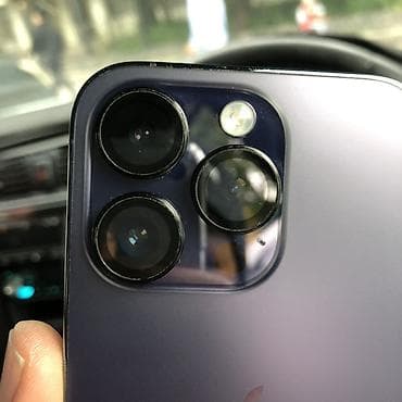 iphone 14 pro: IPhone 14 Pro, Б/у, 128 ГБ, Deep Purple, Зарядное устройство, Защитное стекло, Чехол, 100 % — 5
