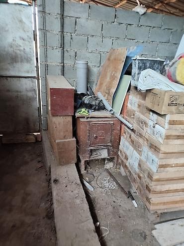 бак душ: Печь-буржуйка металлическая, дровяная - Материал: сталь — 2