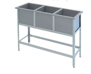 оборудование для кафе и ресторанов бу: Котломойка, ванна, раковина, стол из нержавейки, стол мучной, плиты — 25