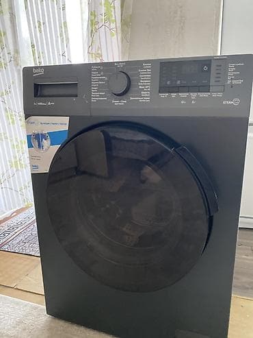 Стиральная машина Beko с фронтальной загрузкой, черный корпус