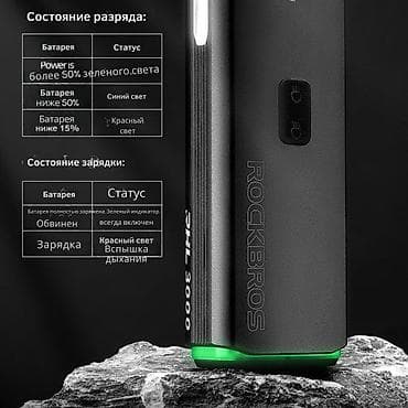 Велоаксессуары: Фонарь велосипедный передний ROCKBROS RHL3000 - Яркость до 3000 лм — 7