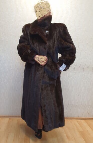 Шуба, Норка, Длинная модель, Германия, 4XL