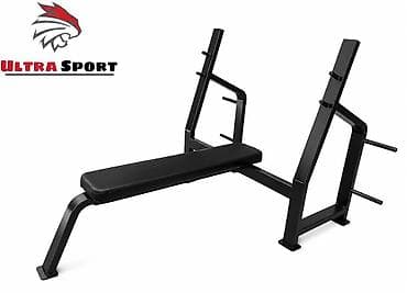Профессиональная скамья со стойкой 🏋️‍♂️ ▫️2 уровня для вставки грифа