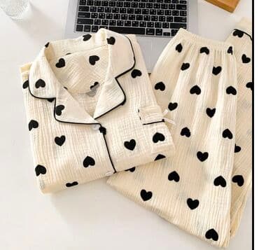 одежда для беременных: Пижама, Китай, Леопардовый принт, На пуговицах — 2