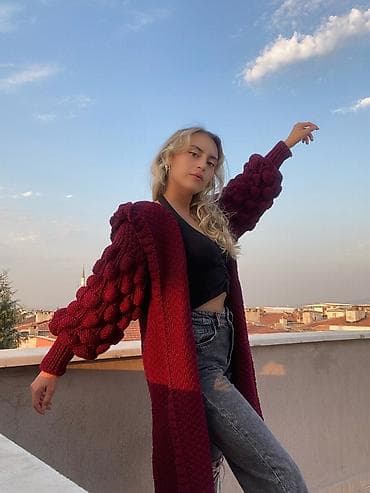 Жеке буюмдар: Вяжу на заказ. Эксклюзивный кардиган осень- весна. Тренд 2023 года — 1