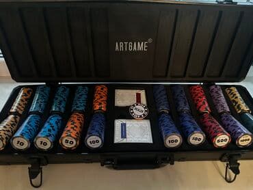 наборы для настольного тенниса: Продается покерный набор. В наборе покерный набор с фишками и коврик — 1