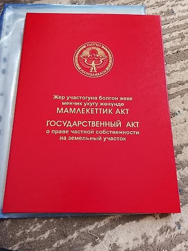 Кыймылсыз мүлк: 4 соток, Курулуш, Кызыл китеп — 1