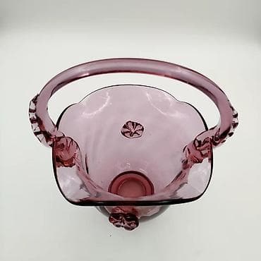 Үй сааты: Вазочка Богемия Чехия . Винтажная без сколов и трещин в отличном — 5