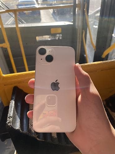 iphone bishkek: IPhone 14, Б/у, 128 ГБ, Белый, Чехол, 80 % — 1