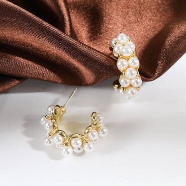 пышное фатиновое свадебное платье: Серьги У с жемчужным акцентом Эти изысканные серьги выполнены в — 4