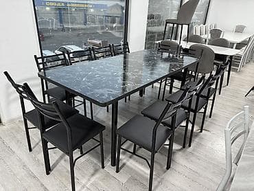 aloe vera: Кухонный стол и стул, цвет - Серый — 8