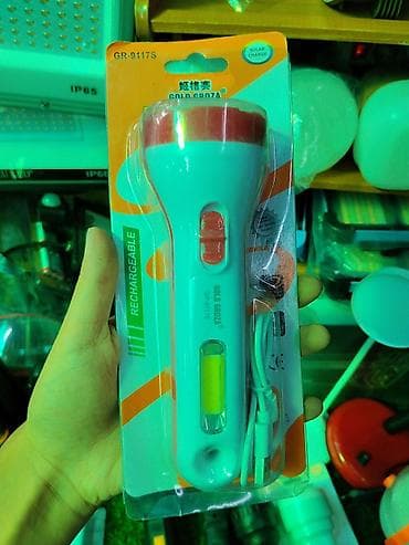 солнеч: Перезаряжаемый LED-фонарь GOLD GROZA GR-9117S - Источник света — 1