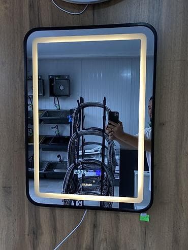 зеркало для туалетного столика: Зеркала с LED‑подсветкой и сенсорным управлением - Круглое зеркало с — 10