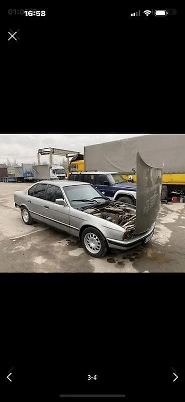 Унаа: BMW 5 series: 1990 г., 2.5 л, Кол менен иштөөчү, Бензин, Седан — 4