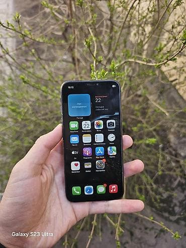 xr 64: IPhone X, Б/у, 64 ГБ, Черный, Чехол, 78 % — 1