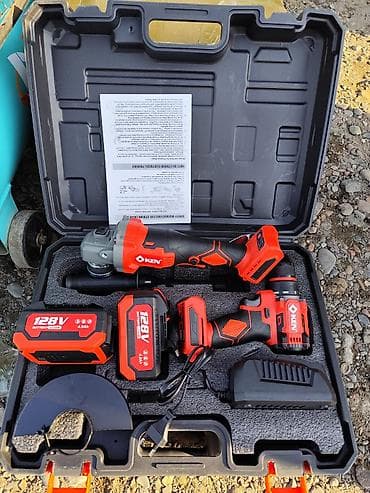 Инструменты: Аккумуляторный комплект инструментов KEN в кейсе Состав набора: - — 2