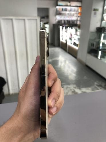IPhone 13 Pro, Б/у, 128 ГБ, Золотой, Зарядное устройство, Защитное стекло, Чехол, 75 % — 8