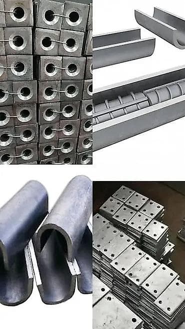 Опорные и прижимные плиты/башмаки для рельсовых и балочных путей, а