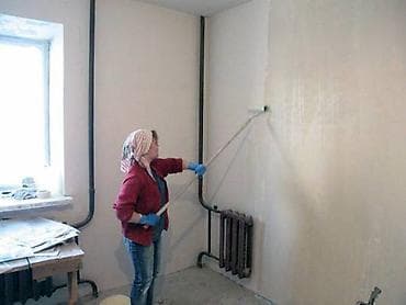 обои работа: Покраска побелка масляной краской, акриловойизвестью — 1