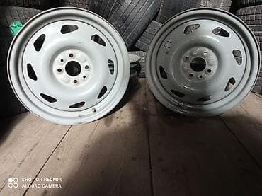 Диски: Железные Диски R 15 Комплект, отверстий - 4, Б/у — 2