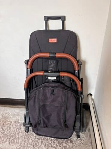 прогулочные коляски фирмы капелла: Коляска, цвет - Черный, Б/у — 5