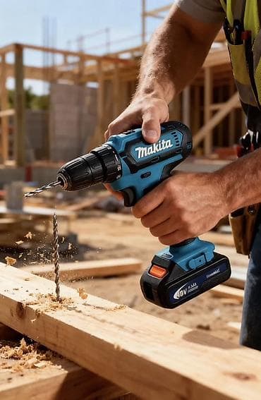 Электроинструменты: Аккумуляторный шуруповерт Makita 48V Основные характеристики: - — 1