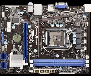 i3 1155: Материнская плата для ПК, Б/у, ASRock, LGA1155, Micro-ATX — 3