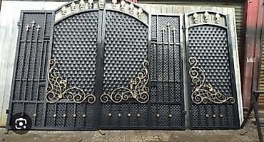 Распашные ворота: Ворота - Тип: распашные ворота с калиткой/секциями - Материал: сталь — 5