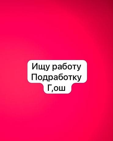 видео няня: Услуга: ищу работу/подработку (г. Ош) Ищу временную или постоянную — 1