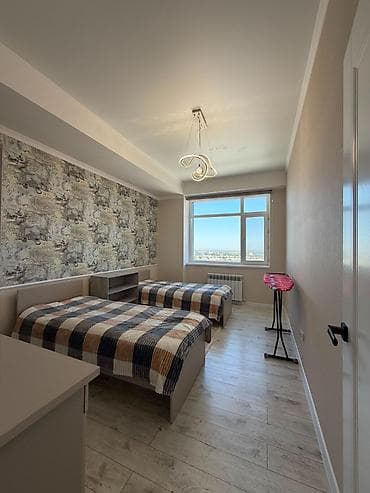 3: 3 комнаты, 84 м², Тунгуч мкр Элитка, 12 этаж, Евроремонт — 5