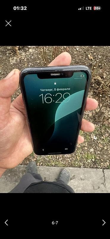 айфон купить бу: IPhone Xr, Б/у, 64 ГБ, Черный, Чехол, 76 % — 1