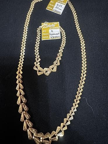 pagani design: Золотой гарнитур Италия, проба 585 - Комплект: цепочка/колье и — 4