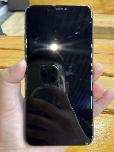 14 айфон про макс: IPhone 11 Pro Max, Б/у, 64 ГБ, Matte Midnight Green, 72 % — 4