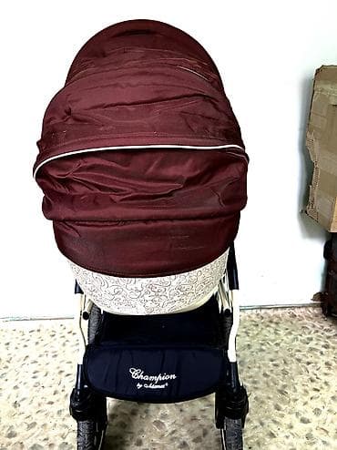 Коляски: Коляска, Другой бренд, цвет - Коричневый, Б/у — 4