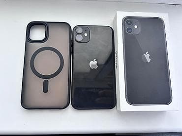 IPhone 11, 64 ГБ, Черный, Чехол, 78 %