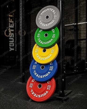 Спорт и отдых: Олимпийские бамперные блины YOUSTEEL - Профессиональное качество — 3