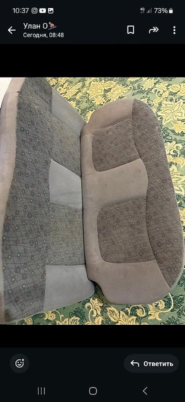 сидение тико: Заднее сиденье, Велюр, Daewoo 2019 г., Б/у — 1