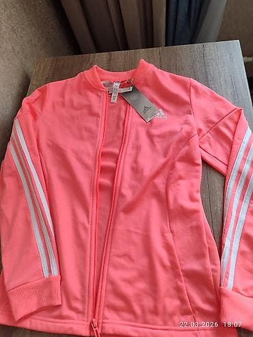 ню баланс: Женский спортивный костюм adidas - Комплект: олимпийка на молнии + — 4