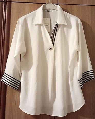 pull bear: Женские блузы ESSAY, 2 модели, размер 48,футболки хб,платья хб,рубашка — 3